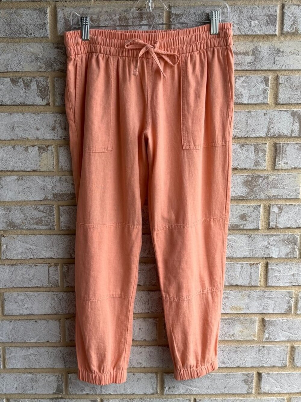 Calvin Klein Jeans Linen Blend Pull-On Jogger Pants Women's Size 6